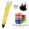 3D Pen Model 3 D Printer Drawing Magic Printing Pens With 100M Plastic ABS Filament School Supplies For Kid Birthday Gifts - Image 21