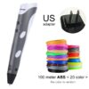 3D Pen Model 3 D Printer Drawing Magic Printing Pens With 100M Plastic ABS Filament School Supplies For Kid Birthday Gifts - Image 12