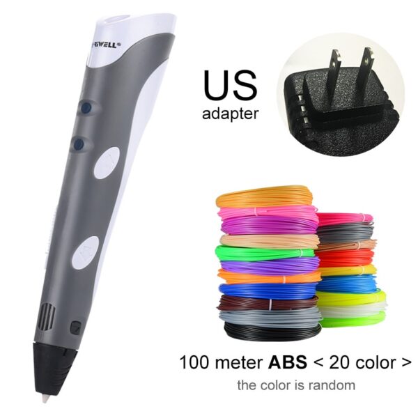 3D Pen Model 3 D Printer Drawing Magic Printing Pens With 100M Plastic ABS Filament School Supplies For Kid Birthday Gifts - Image 12