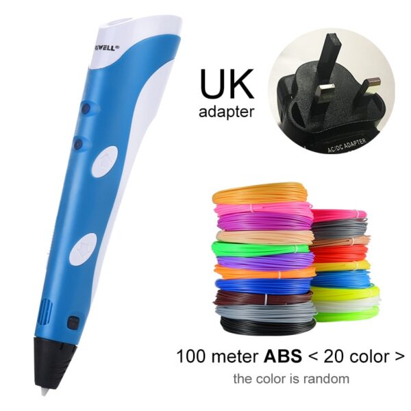 3D Pen Model 3 D Printer Drawing Magic Printing Pens With 100M Plastic ABS Filament School Supplies For Kid Birthday Gifts - Image 8