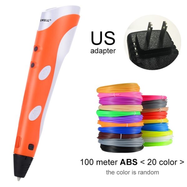 3D Pen Model 3 D Printer Drawing Magic Printing Pens With 100M Plastic ABS Filament School Supplies For Kid Birthday Gifts - Image 9