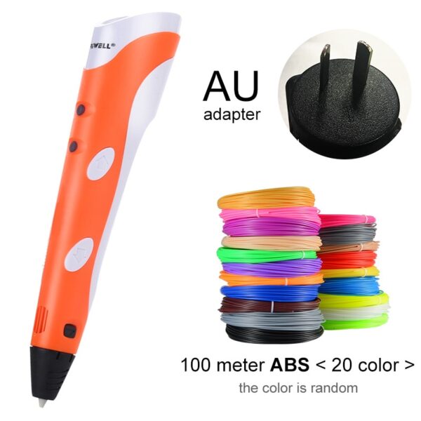 3D Pen Model 3 D Printer Drawing Magic Printing Pens With 100M Plastic ABS Filament School Supplies For Kid Birthday Gifts - Image 7