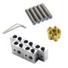 15pc/set 1.75mm Teflon Throat Tube+0.4mm Extruder Nozzle Print Heads+Heater Blocks Hotend For MK8 Makerbot ANET A8 3D Printer