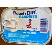 beach cliff sardines