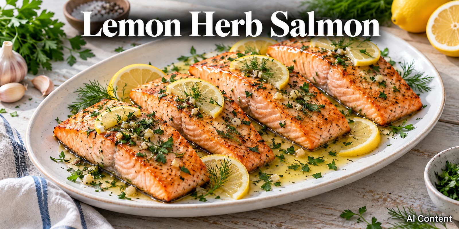 Lemon herb salmon recipe